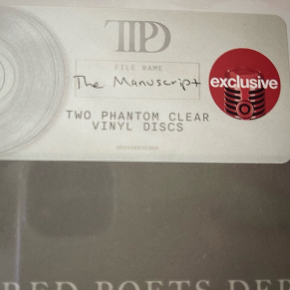 Taylor Swift Tortured Poets Department Vinyl Sealed The Manuscript Phantom Clear - Picture 3 of 3